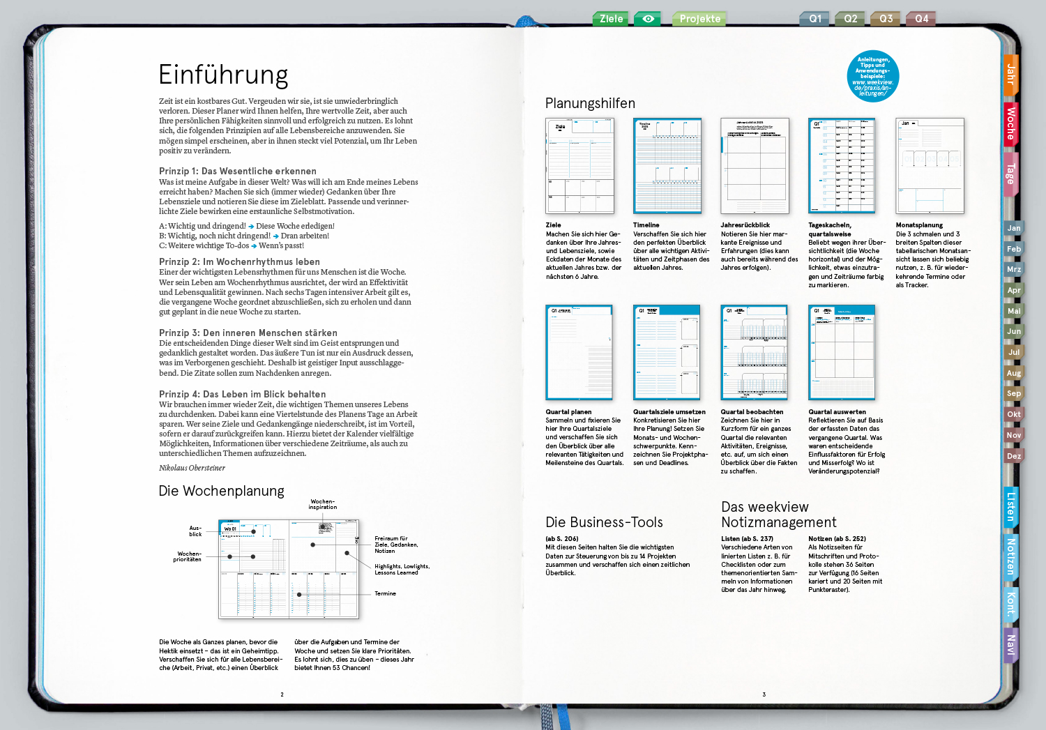 Digital Planner Pro | A4 Business 2026 | mit Navigation