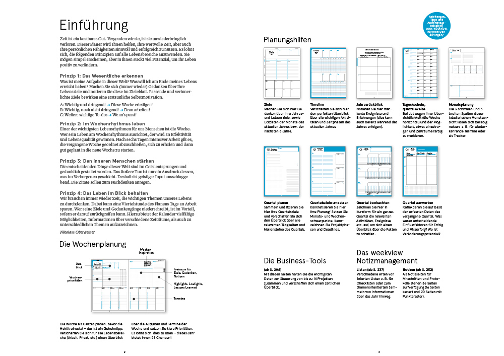 Druckversion (PDF) | A4-Planer 2026 | doppelseitig zum Selbstausdruck