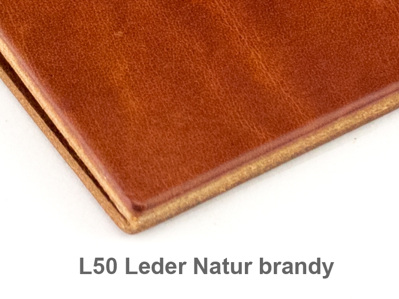 X17 A5 Hülle 4er Leder Natur Toskana inkl. ElastiXs