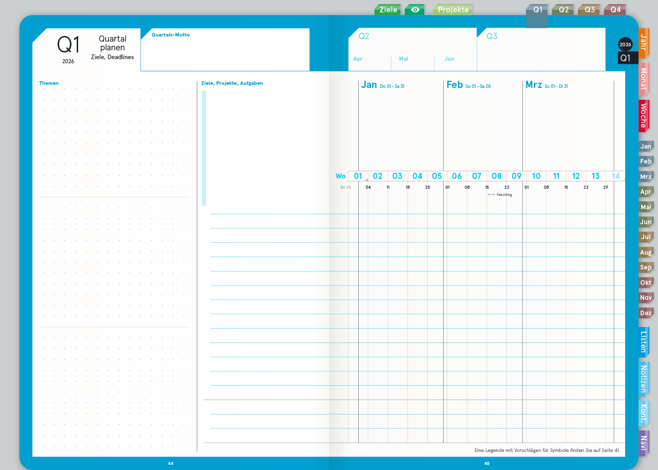 Digital Planner | Business 2026 | mit Navigation