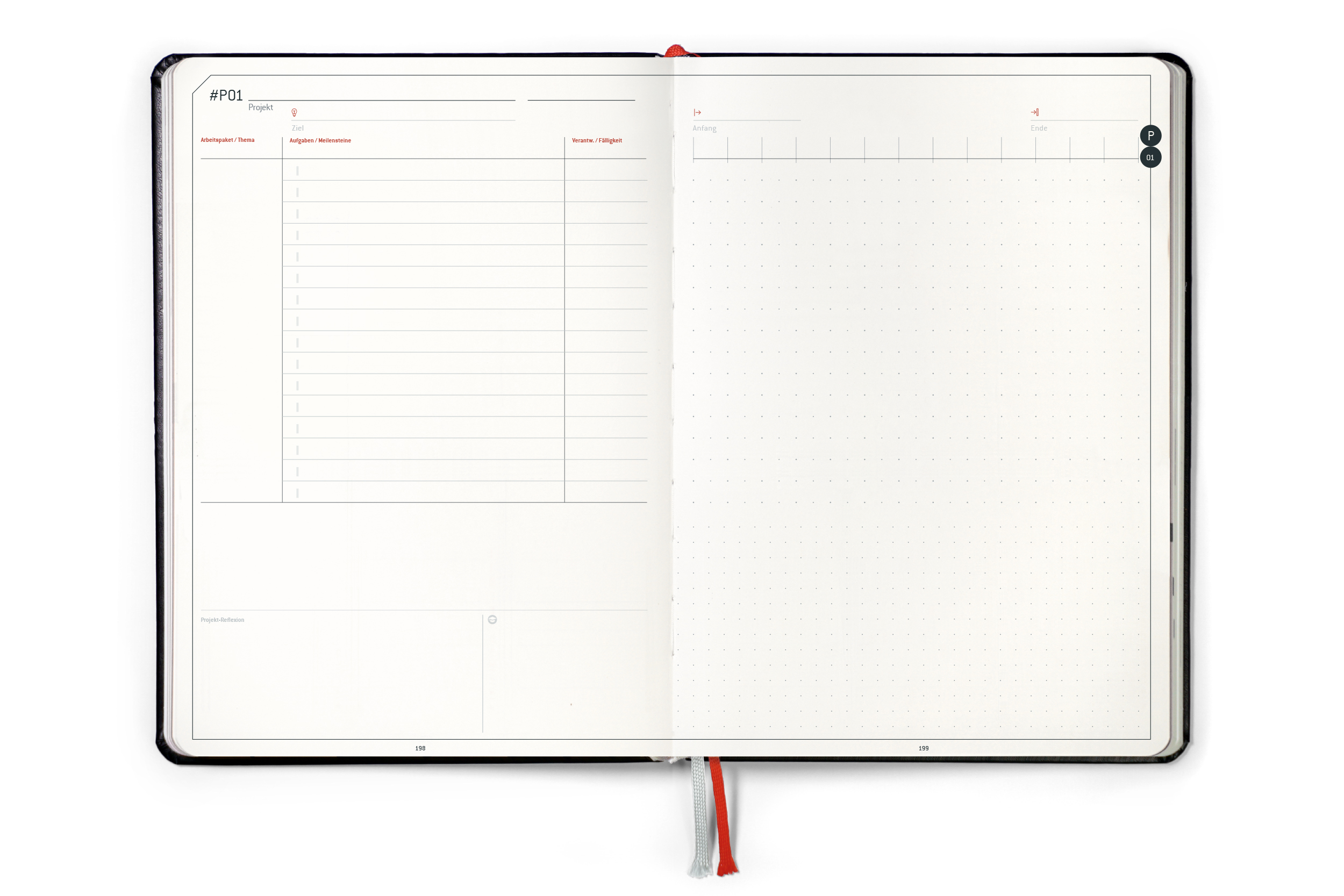 weekview Business Planner 2026 Classic – A5+ Erfolgsplaner mit Wochen- & Quartalsplanung | Black