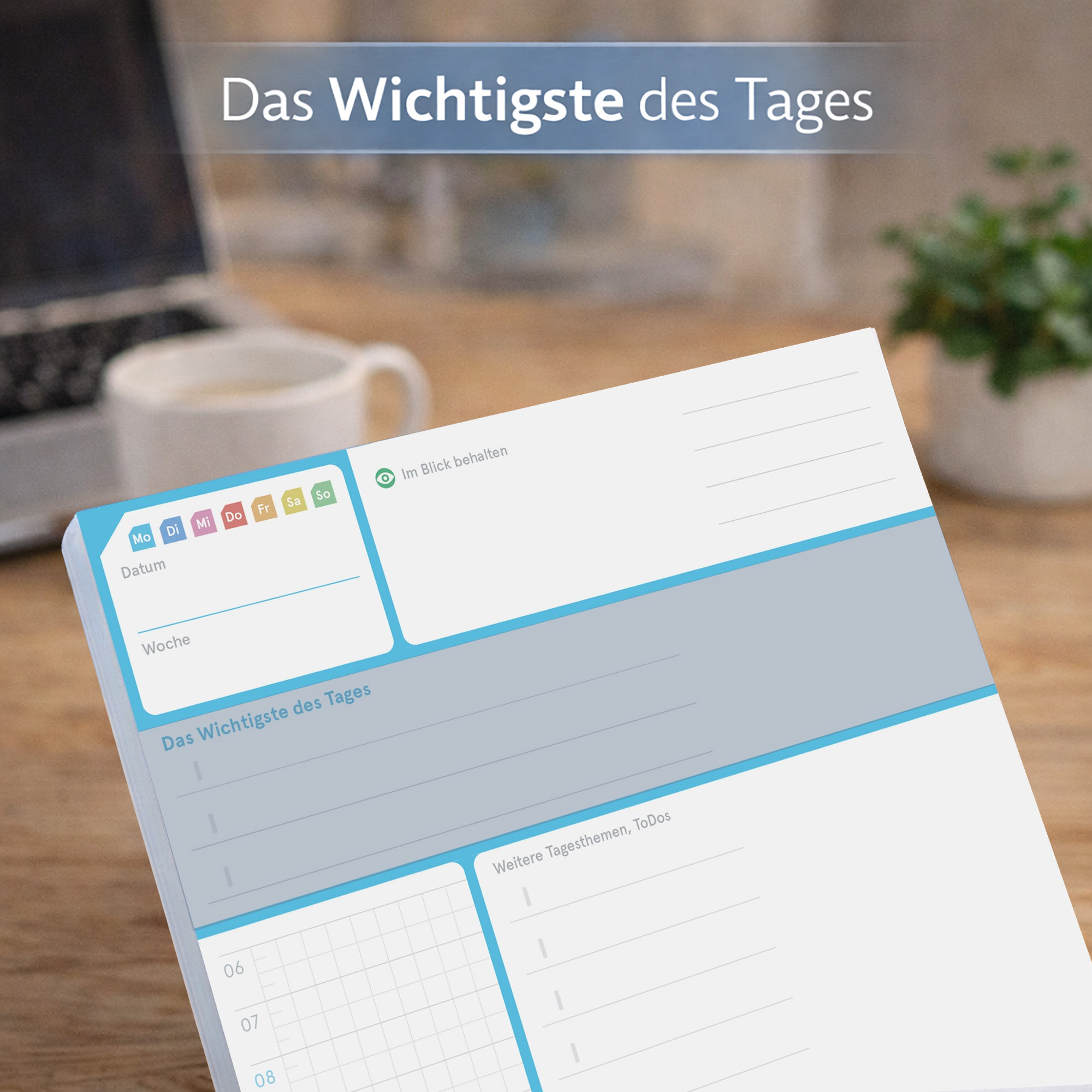 weekview A5 DayPad 4.0 | The notepad for the most important thing of the day
