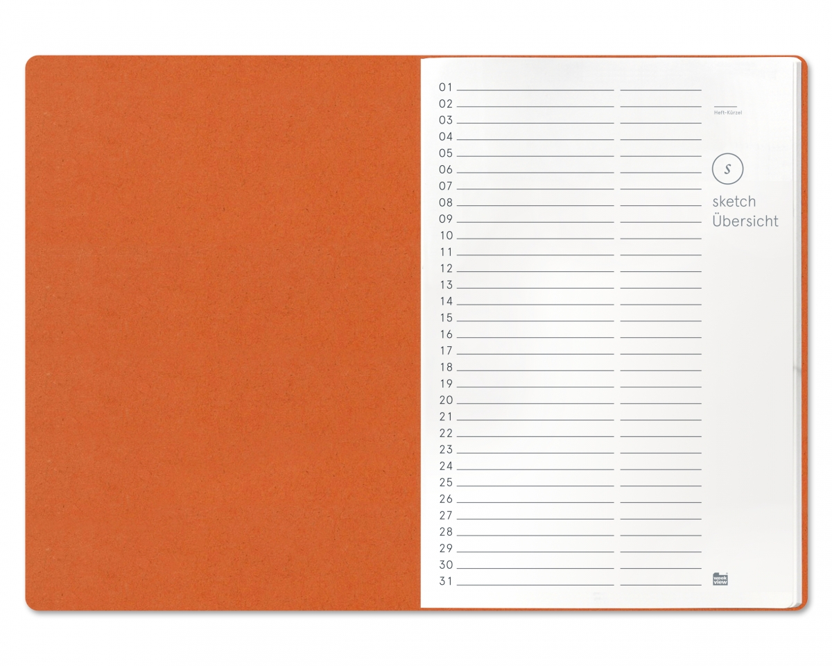 weekdori notes A5-Set 2 – dotted, sketch, feinkariert