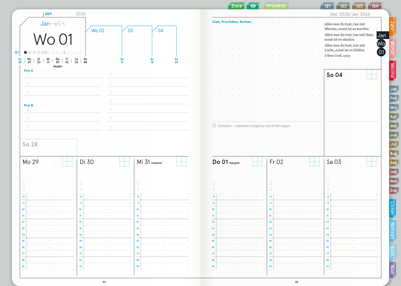 Digital Planner | Business 2026 | mit Navigation