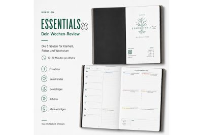weekview X17 Essentials – Wochenreflexionsheft für ein halbes Jahr