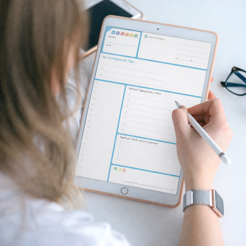Digital Planner / Druckversion | DayPad 4.0 | Für das Wichtigste des Tages